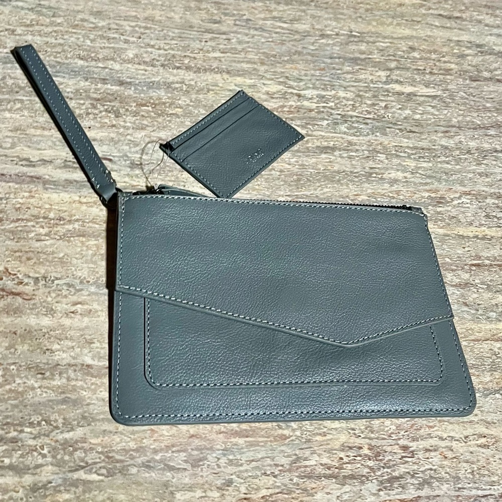 New Botkier leather Clutch set